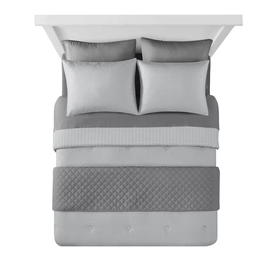 Mainstays 8-Piece Queen or King Reversible Bed in a Bag Comforter Set: $28 Mainstays 8-Piece Queen or King Reversible Bed in a Bag Comforter Set: $28