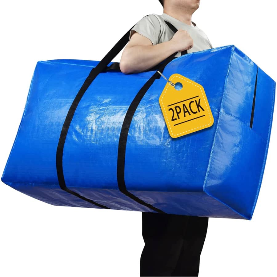 57-Gallon Extra Large Storage / Moving Bag 2-Pack: $22 w/ Prime
