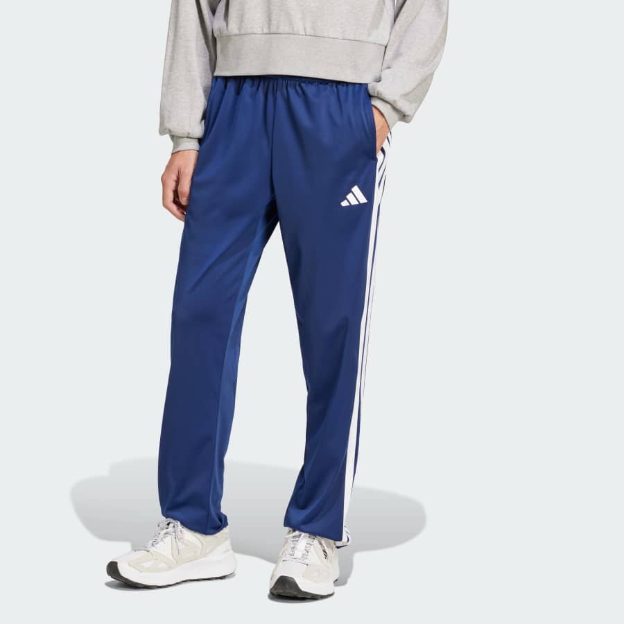 adidas Men's 3-Stripes Tricot Open Hem Track Pants: $14 adidas Men's 3-Stripes Tricot Open Hem Track Pants: $14