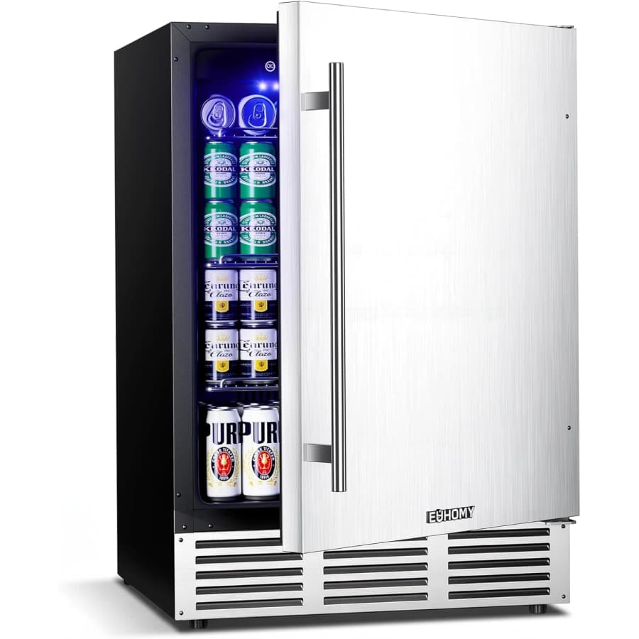 Euhomy 24" 180-Can Beverage Refrigerator: $473.99