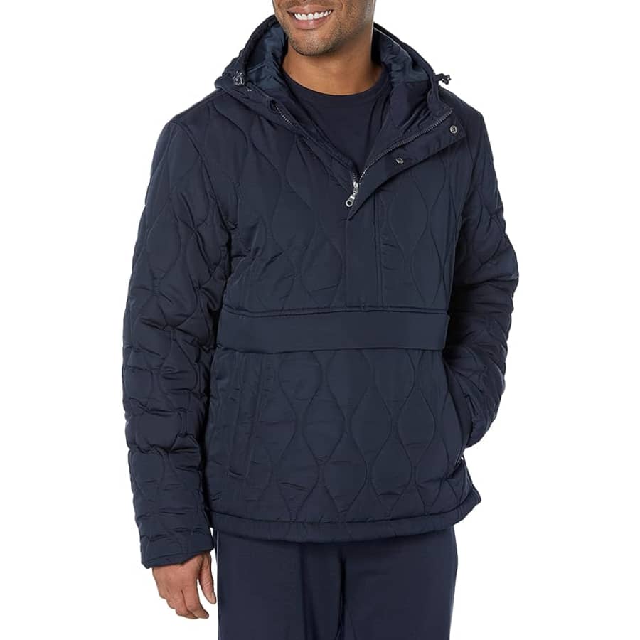 Amazon Essentials Men's Hooded Anorak Puffer Coat: from $16