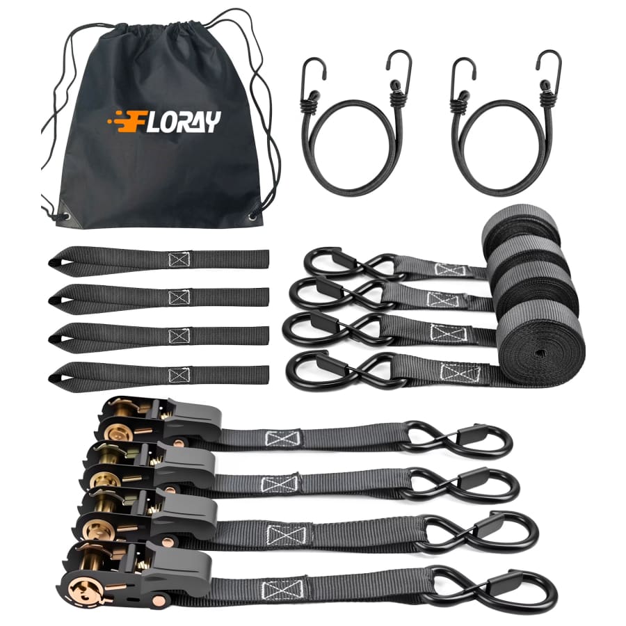 Floray 1" x 15-ft. Heavy Duty Ratchet Strap Set: $38