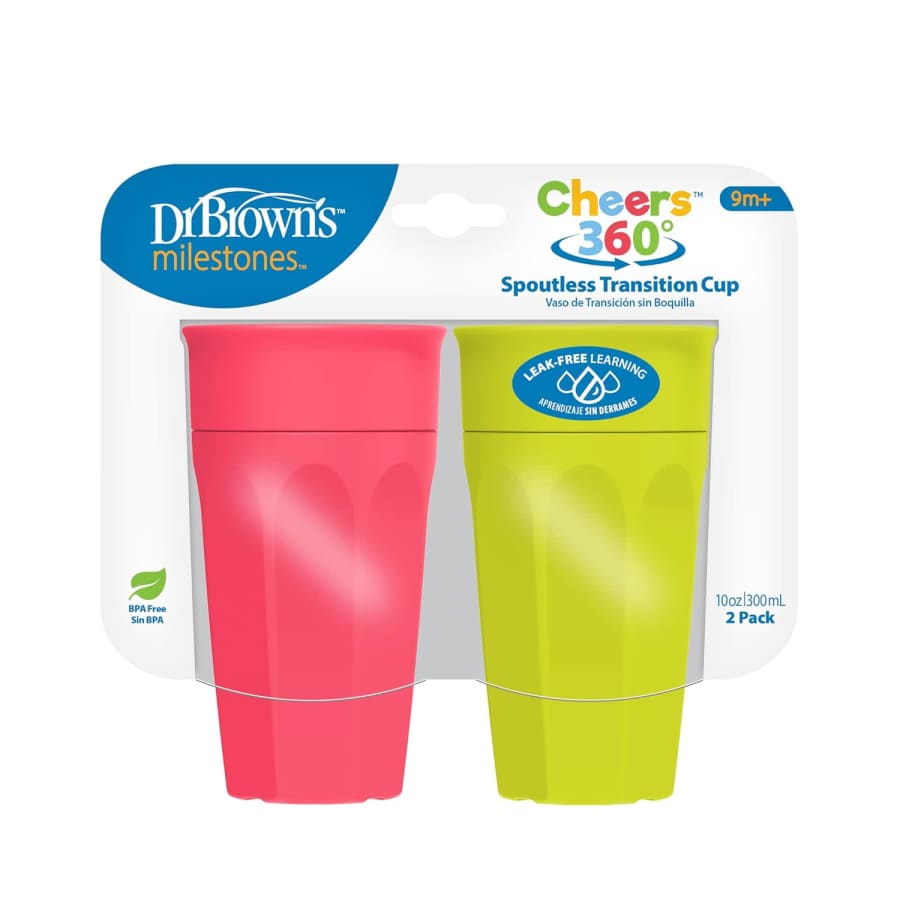 Dr. Brown's Milestones Cheers 360 Spoutless Transition Cup 2-Pack: $4.22