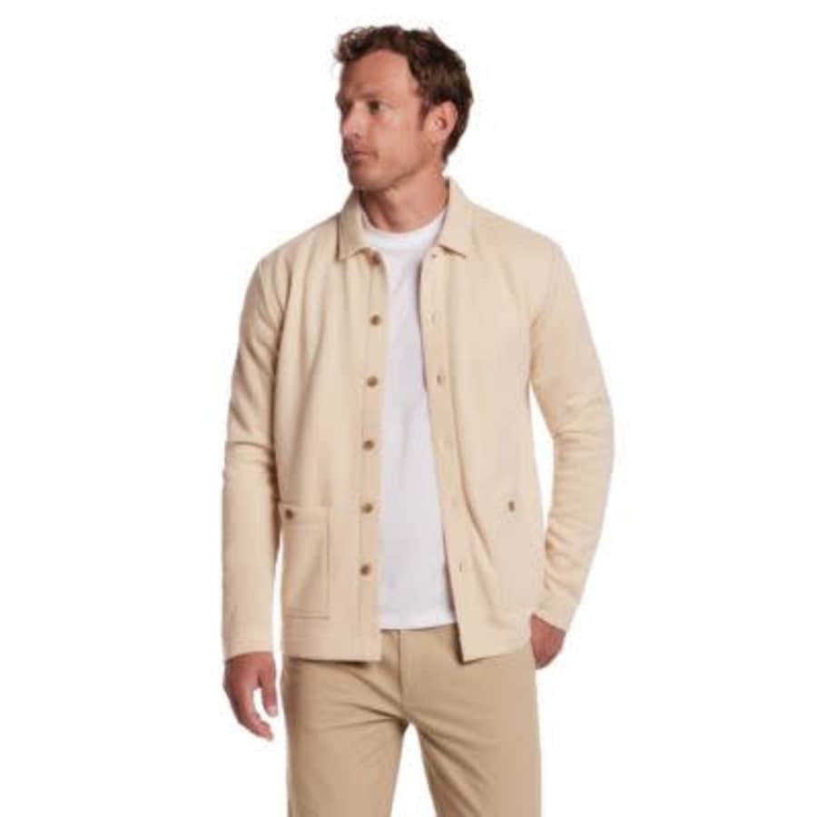 Weatherproof Vintage Men's Pebble Fleece Overshirt Jacket: $23.93