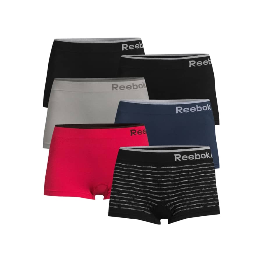 Reebok Women's Seamless Boyshorts 6-Pack: $12.68