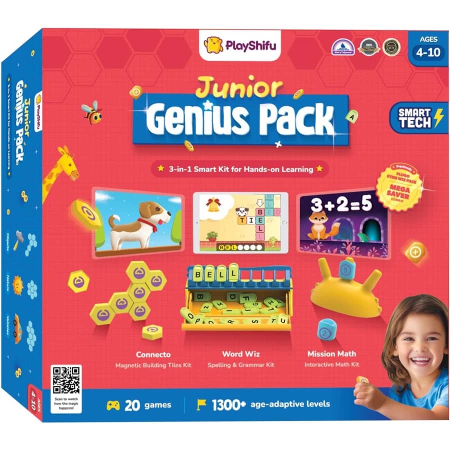 PlayShifu Junior Genius Pack 3-in-1 STEM Learning Kit: $36