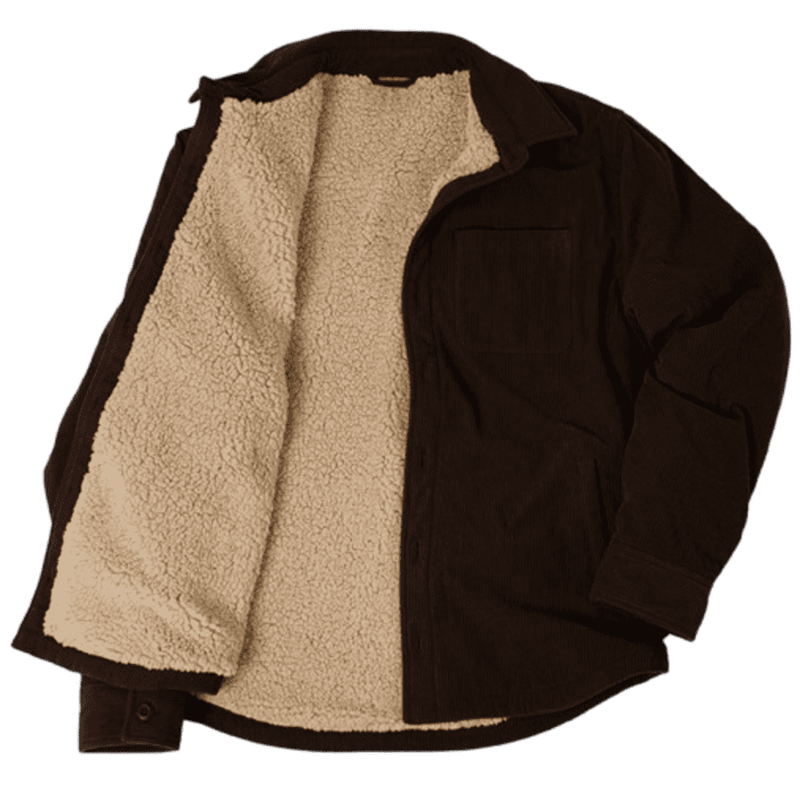 32 Degrees Men's Sherpa-Lined Corduroy Shirt Jacket: $20