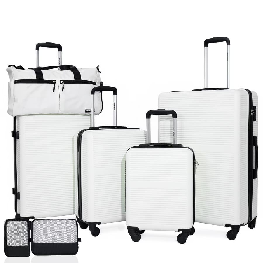 Tripcomp 7-Piece Hardside Luggage Set with TSA Lock: $100