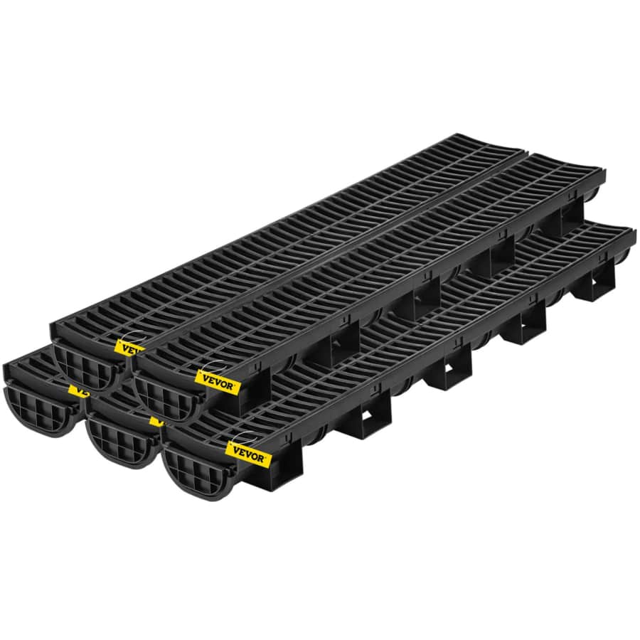 Vevor 39" Driveway Trench Drain System Drain 5-Pack: $81 Vevor 39" Driveway Trench Drain System Drain 5-Pack: $81