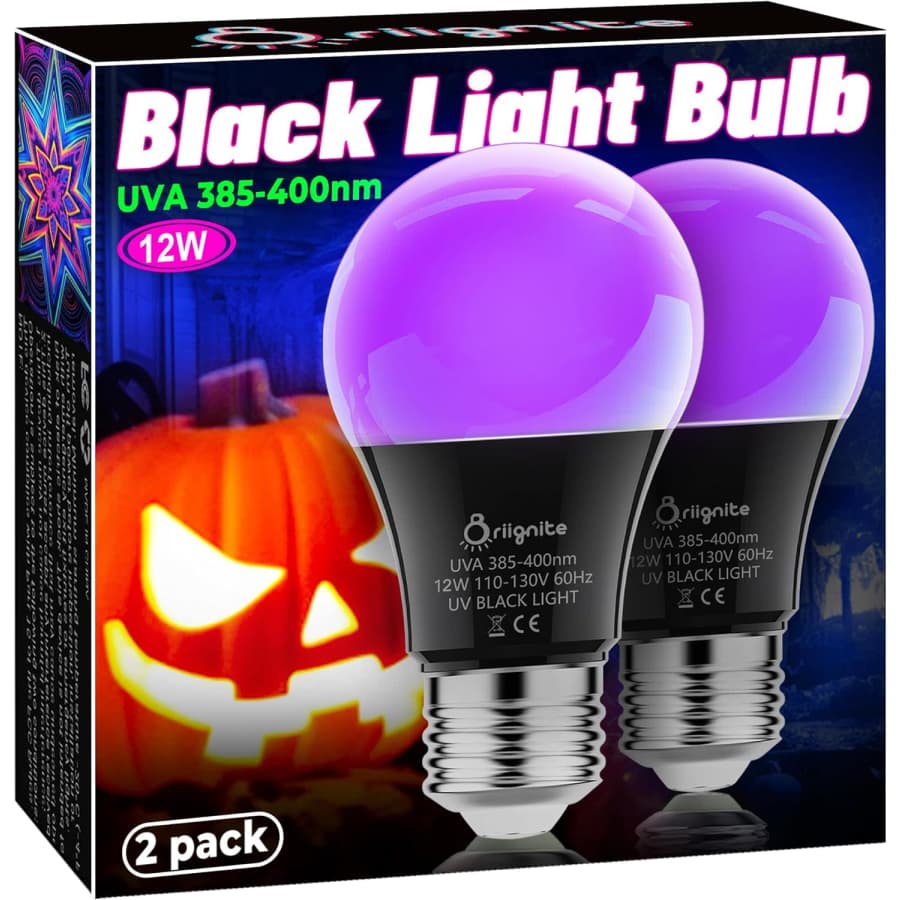 12W Black Light Bulb 2-Pack: $9.96 12W Black Light Bulb 2-Pack: $9.96