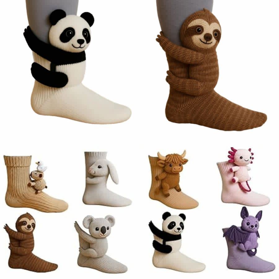 3D Animal Socks: 2 Pairs for $9 3D Animal Socks: 2 Pairs for $9