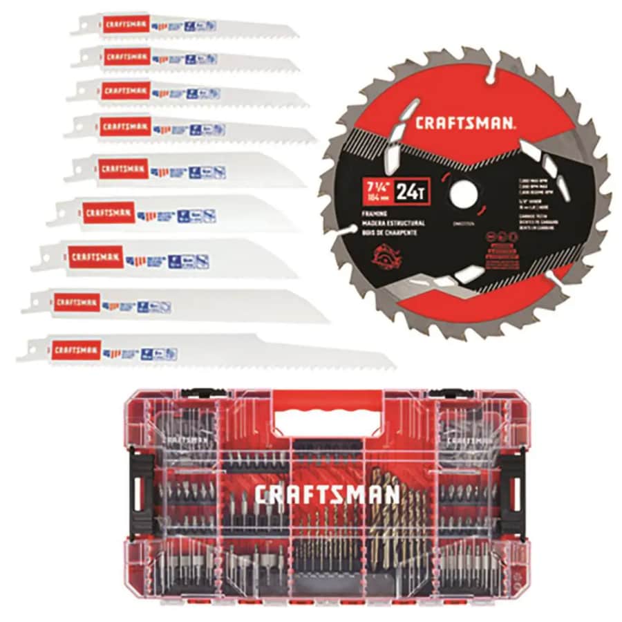 Craftsman Drill Bit & Saw Blade 150-Piece Set: $41 Craftsman Drill Bit & Saw Blade 150-Piece Set: $41