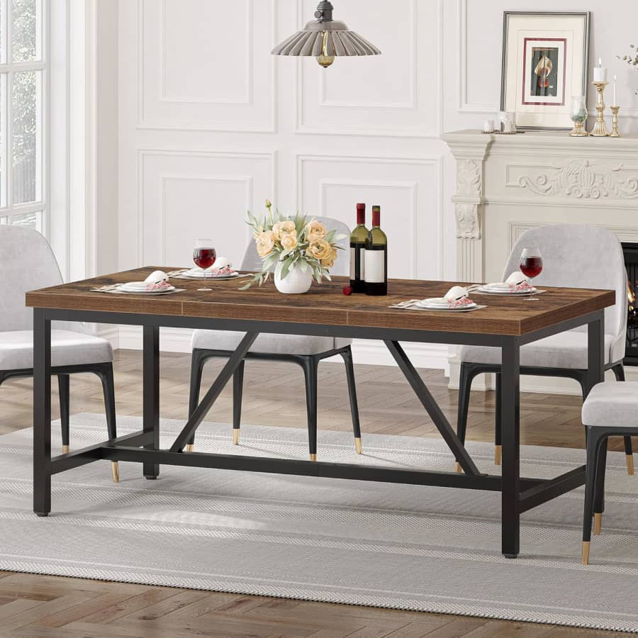 Yitahome 70.8" Large Kitchen Dining Room Table: $100 Yitahome 70.8" Large Kitchen Dining Room Table: $100