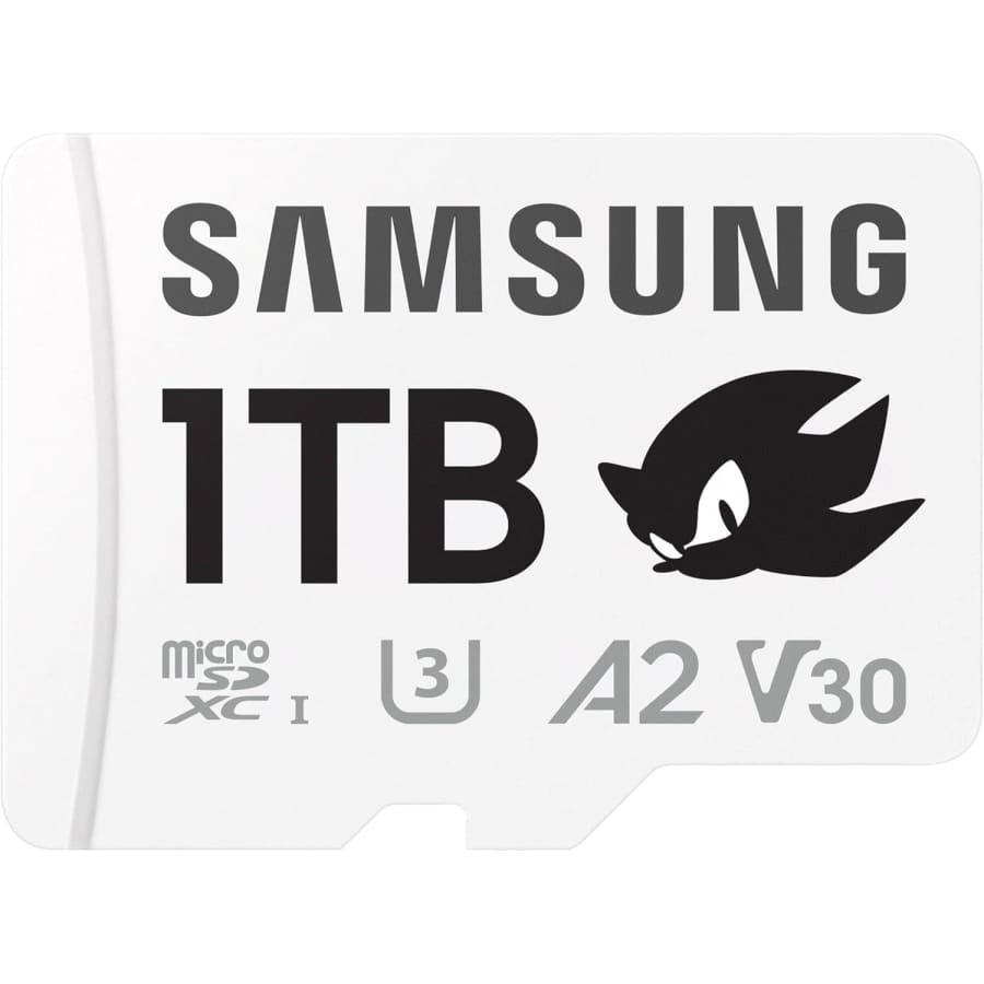 Samsung PRO Plus Sonic the Hedgehog 1TB microSDXC Memory Card: $70 Samsung PRO Plus Sonic the Hedgehog 1TB microSDXC Memory Card: $70