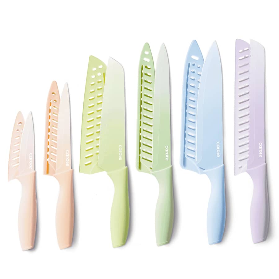 Carote 12-Piece Kitchen Knife Set: $12 Carote 12-Piece Kitchen Knife Set: $12