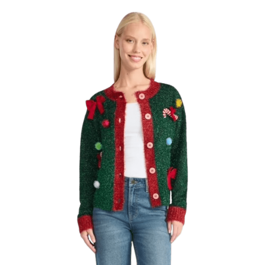 Holiday Time Women's Christmas Cardigan: $13.79