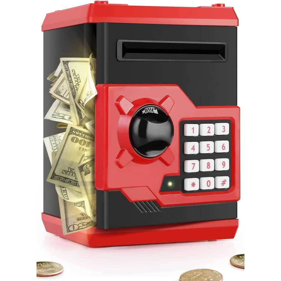 Electronic Password-Protected Piggy Bank: $17 w/ Prime