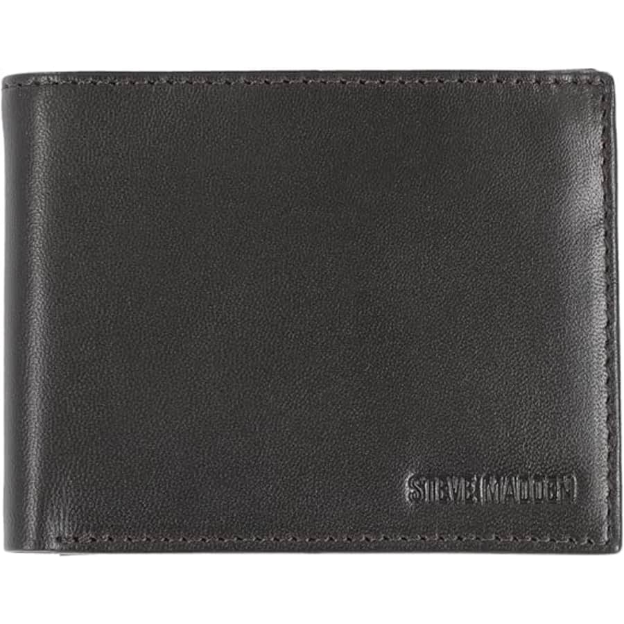Steve Madden Men's Slim Leather Wallet: $4.65