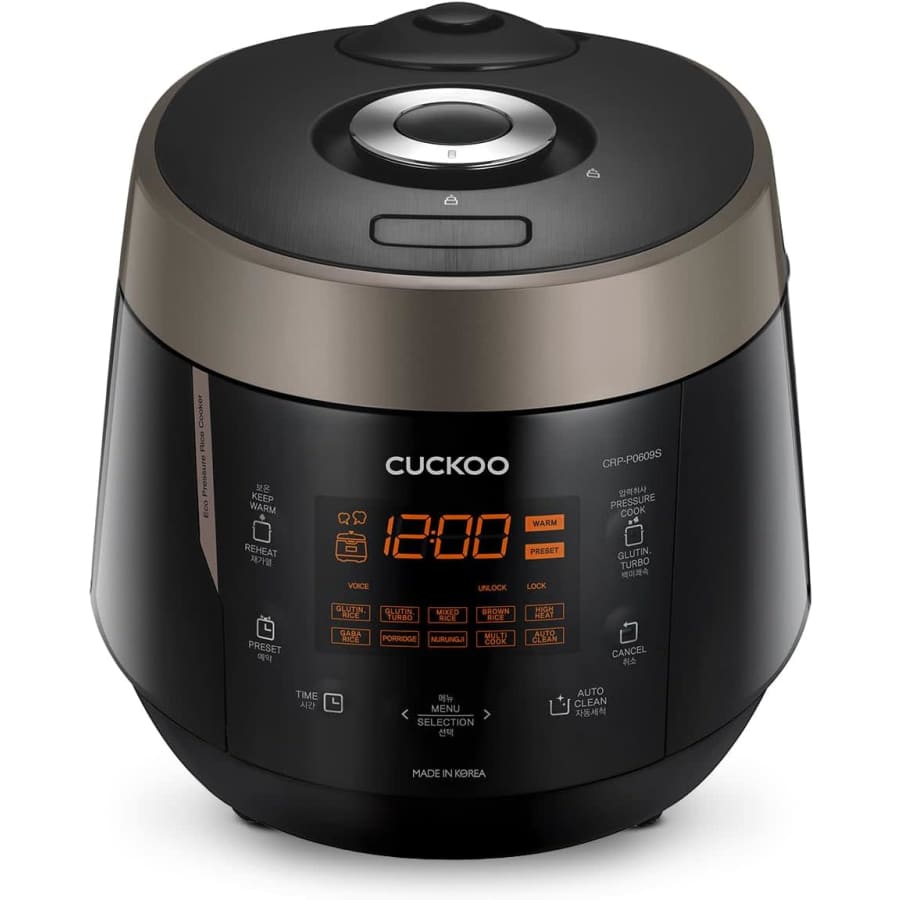 Cuckoo 6-Cup Pressure Rice Cooker & Warmer: $142 Cuckoo 6-Cup Pressure Rice Cooker & Warmer: $142