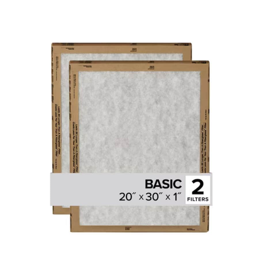 Filtrete 20" x 30" x 1" MERV 1 Basic Flat Air Filter 2-Pack: $5.78 Filtrete 20" x 30" x 1" MERV 1 Basic Flat Air Filter 2-Pack: $5.78