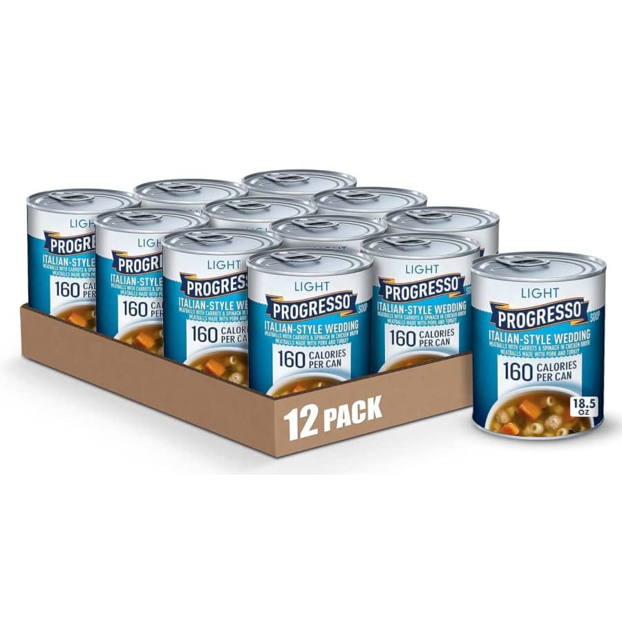 Progresso Light Italian-Style Wedding Canned Soup 12-Pack: $18 via Sub. & Save