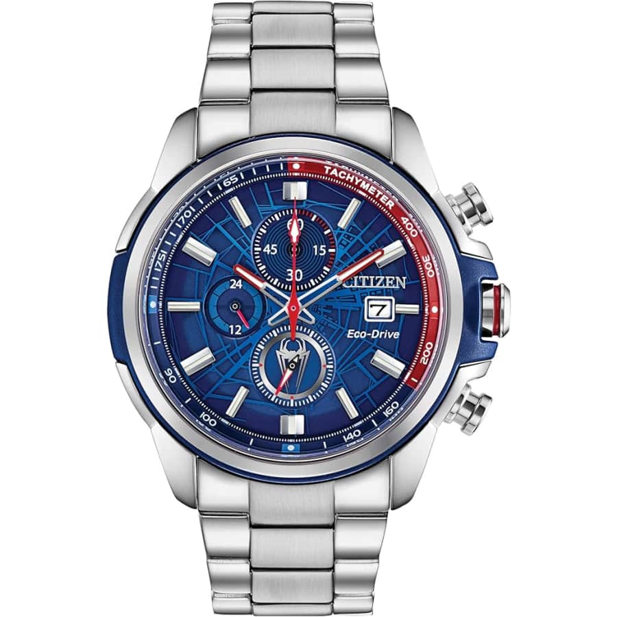 Citizen Men's Eco-Drive Marvel Spider-Man Stainless Steel Watch: $219 Citizen Men's Eco-Drive Marvel Spider-Man Stainless Steel Watch: $219