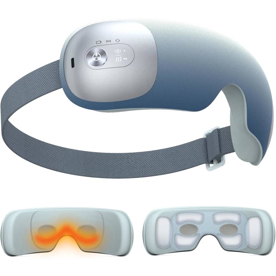 iBreo Ultra Light Eye Massager w/ Heat and Bluetooth: $34.99