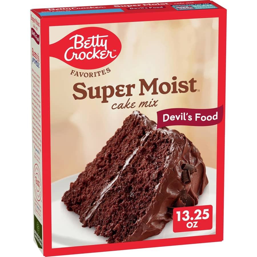 Betty Crocker Favorites Super Moist Devil's Food Cake Mix: 94c via Sub & Save Betty Crocker Favorites Super Moist Devil's Food Cake Mix: 94c via Sub & Save