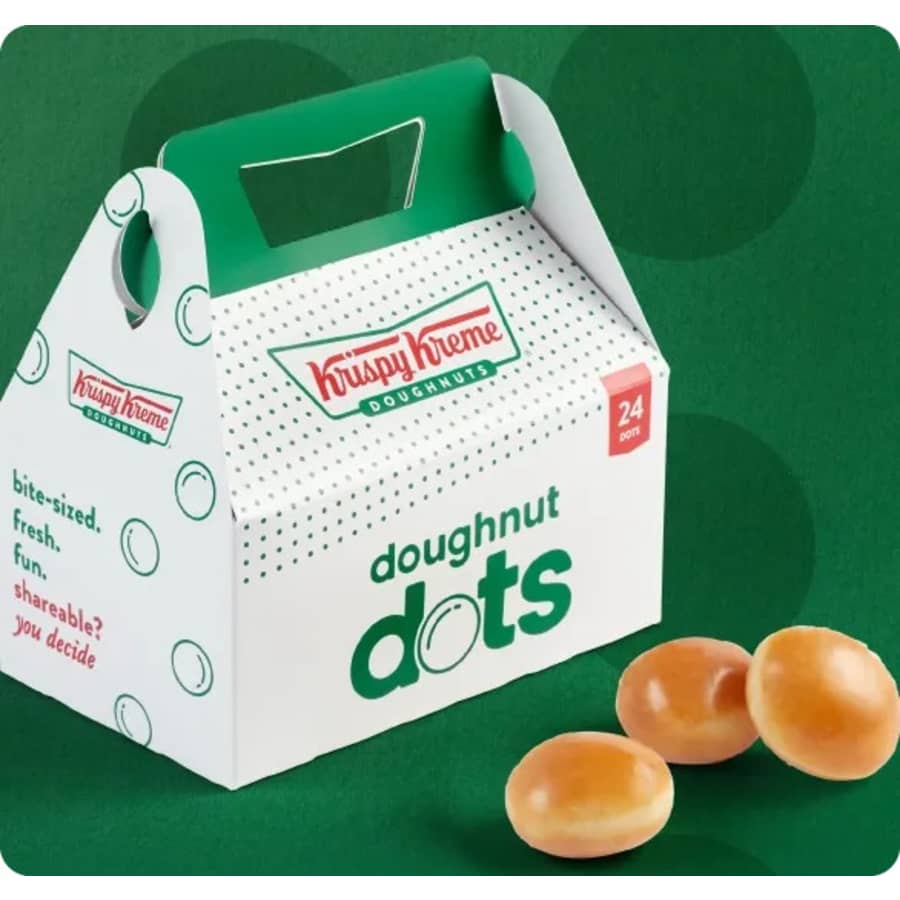 Krispy Kreme Original Glazed Doughnut Dots 24-Pack: $5 Krispy Kreme Original Glazed Doughnut Dots 24-Pack: $5