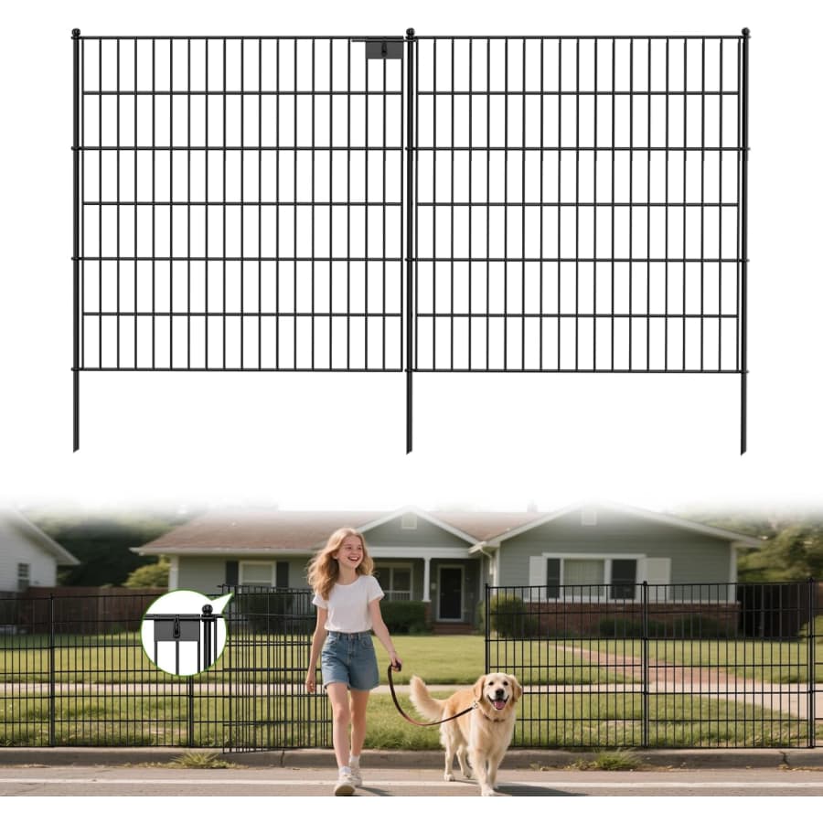 Land Guard 30" x 50-Foot 20-Panel No Dig Garden Fence: $170