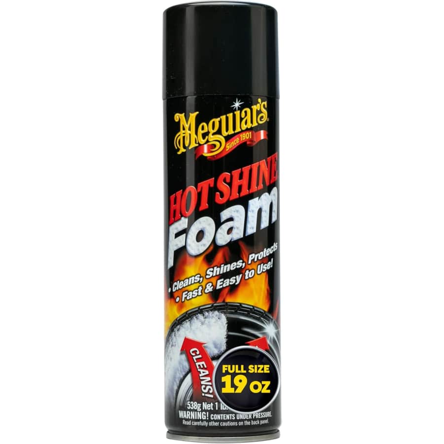 Meguiar's Hot Shine Tire Foam 19-oz. Aerosol Can: $4.48 Meguiar's Hot Shine Tire Foam 19-oz. Aerosol Can: $4.48