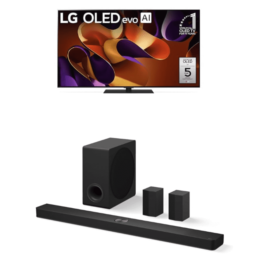 LG evo G4 Series OLED55G4SUB 55" 4K OLED UHD Smart TV and Soundbar Bundle: $2,694 LG evo G4 Series OLED55G4SUB 55" 4K OLED UHD Smart TV and Soundbar Bundle: $2,694
