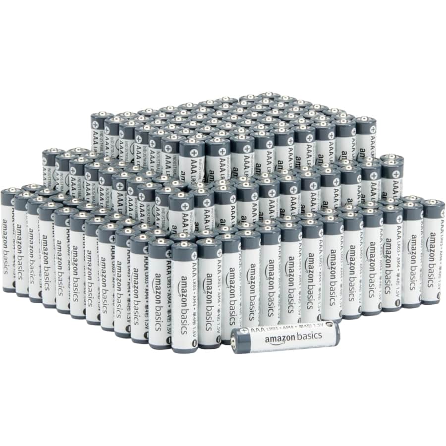 Amazon Basics 150-Pack AAA Alkaline Industrial Batteries: $21.69