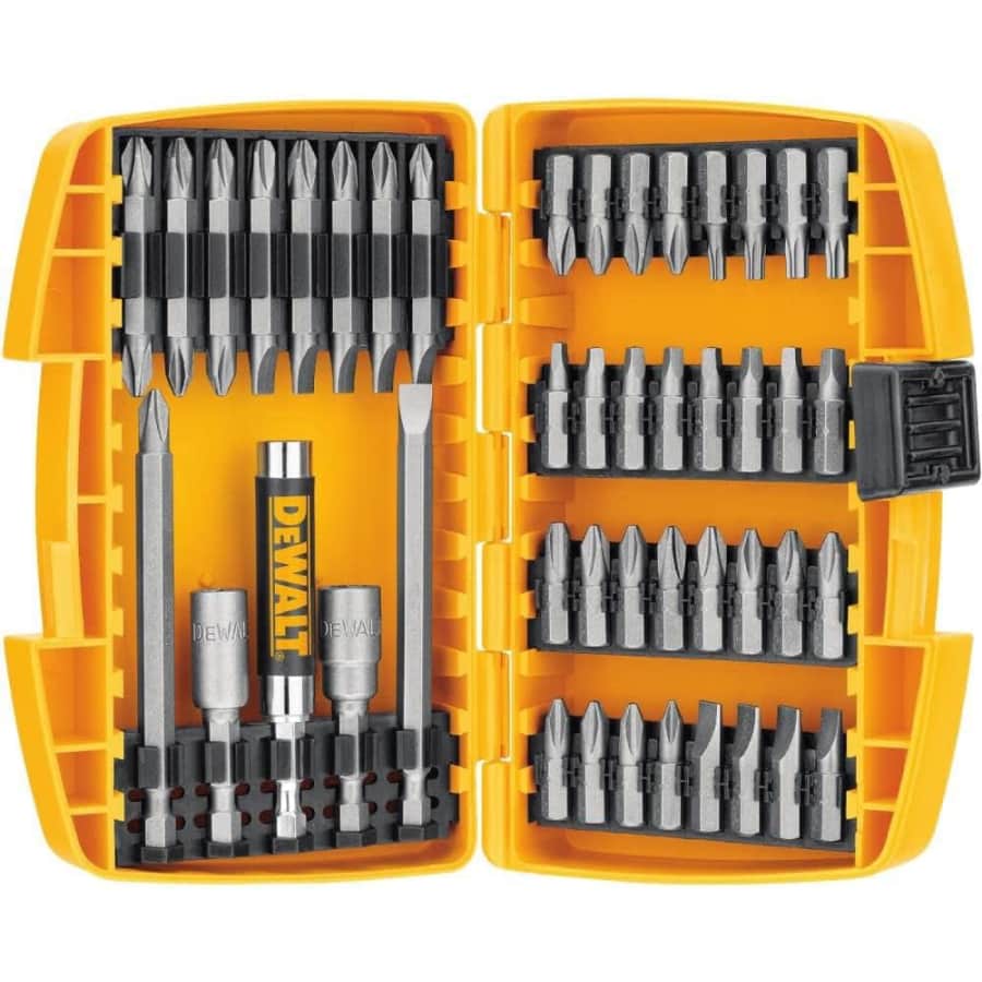 DeWalt 45-Piece Screwdriver Bit Set with Tough Case: $15 DeWalt 45-Piece Screwdriver Bit Set with Tough Case: $15