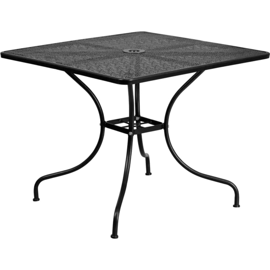 Flash Furniture 35.5" Square Steel Patio Table w/ Umbrella Hole: $94 w/ Prime Flash Furniture 35.5" Square Steel Patio Table w/ Umbrella Hole: $94 w/ Prime