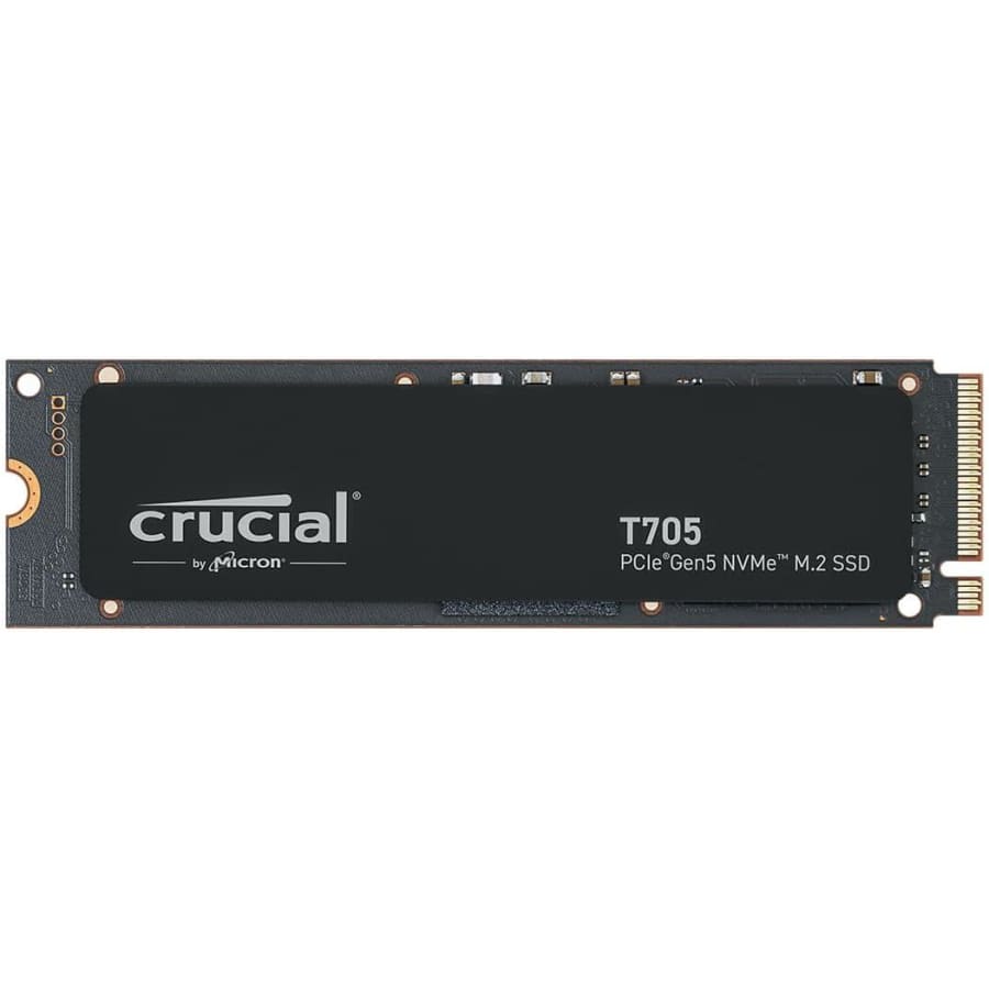 Crucial T705 1TB PCIe Gen5 NVMe M.2 SSD: $120 Crucial T705 1TB PCIe Gen5 NVMe M.2 SSD: $120