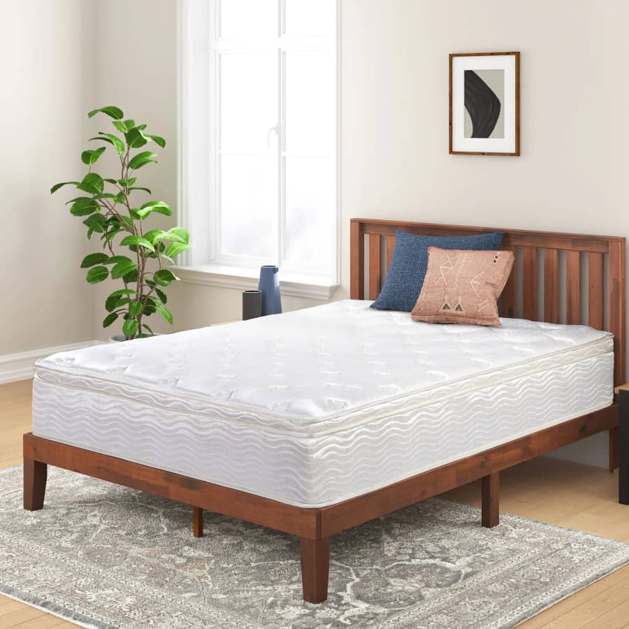 Slumber 1 By Zinus 12" King Support Innerspring Mattress: $128