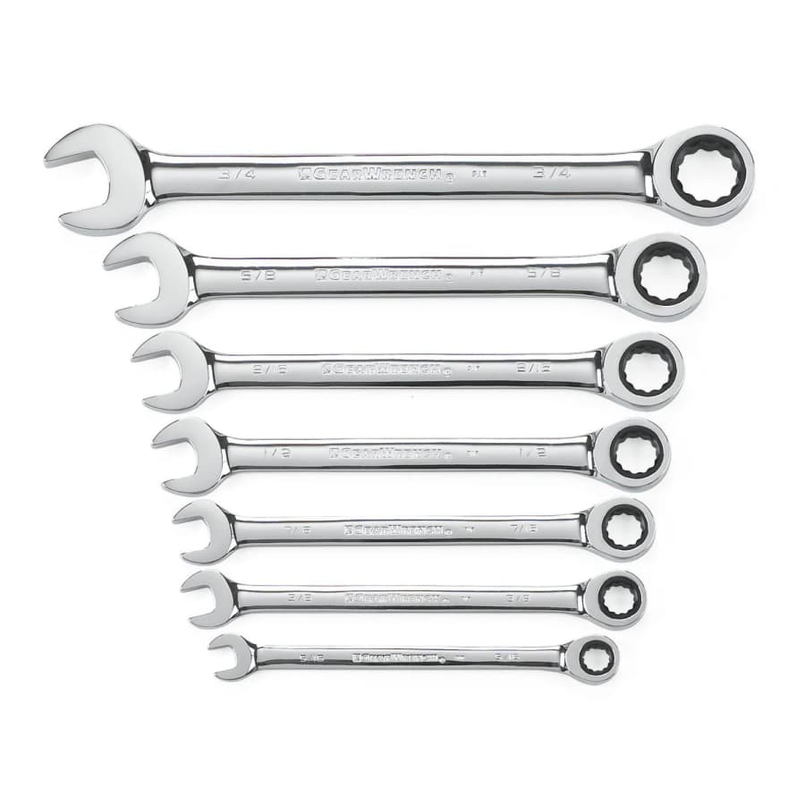 Gearwrench 7-Piece Set 12-point (SAE) Standard Combination Wrench: $45 Gearwrench 7-Piece Set 12-point (SAE) Standard Combination Wrench: $45