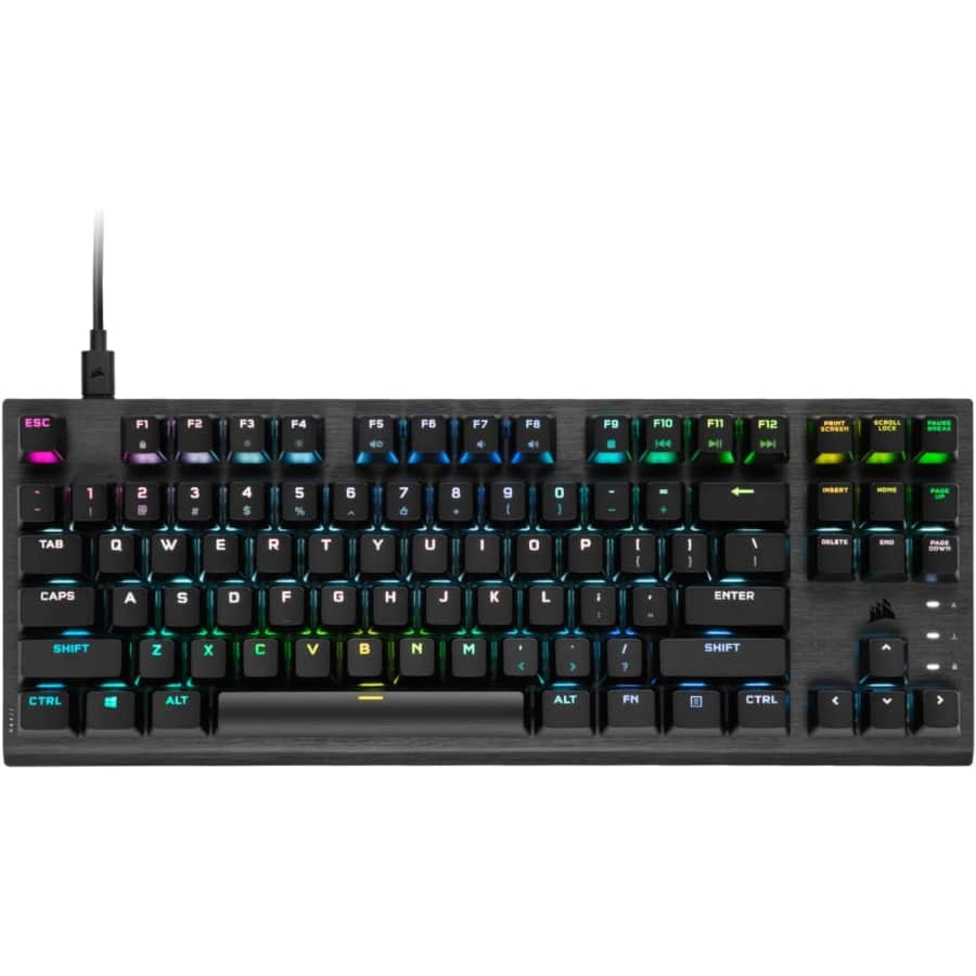 Corsair K60 RGB TKL Optical-Mechanical Wired Gaming Keyboard: $49.99 Corsair K60 RGB TKL Optical-Mechanical Wired Gaming Keyboard: $49.99