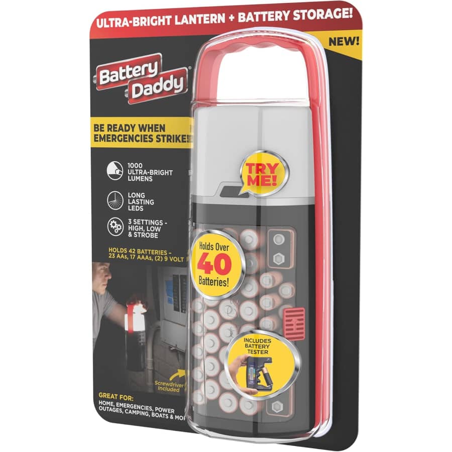 Battery Daddy 2-in-1 Lantern / Battery Organizer: $11.73 Battery Daddy 2-in-1 Lantern / Battery Organizer: $11.73