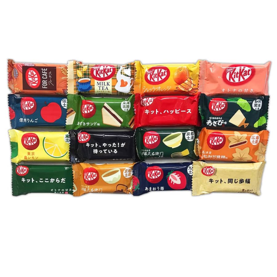 Nestle Kit Kat Japanese Flavors 16-Pack: $18 Nestle Kit Kat Japanese Flavors 16-Pack: $18