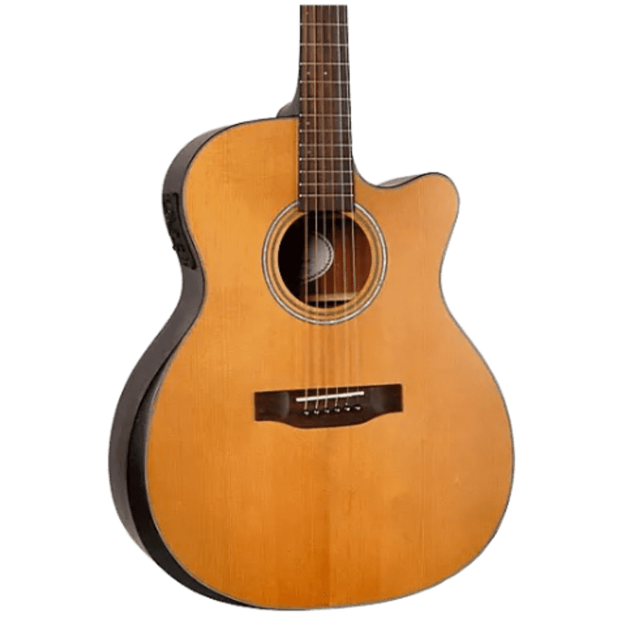Mitchell Auditorium Acoustic-Electric Cutaway Guitar: $370