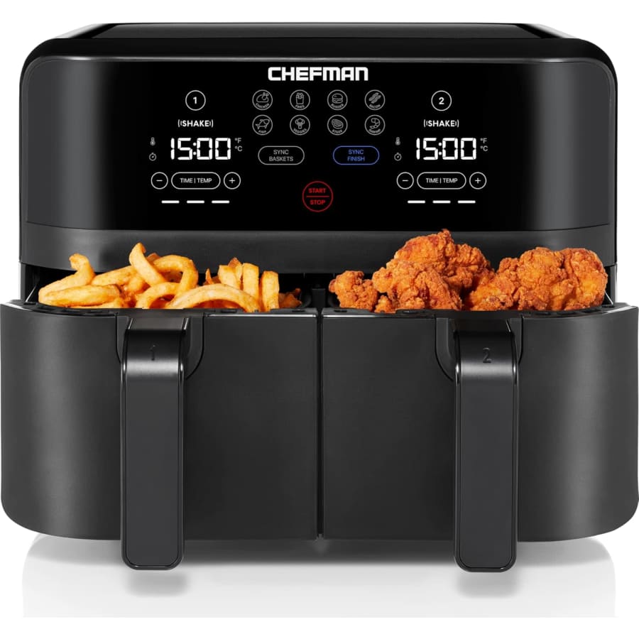 Chefman TurboFry Touch Dual Air Fryer: $100 Chefman TurboFry Touch Dual Air Fryer: $100