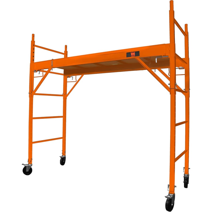 WEN Baker-Style 6-Foot 1,000-lb.-Capacity Rolling Steel Scaffolding: $213
