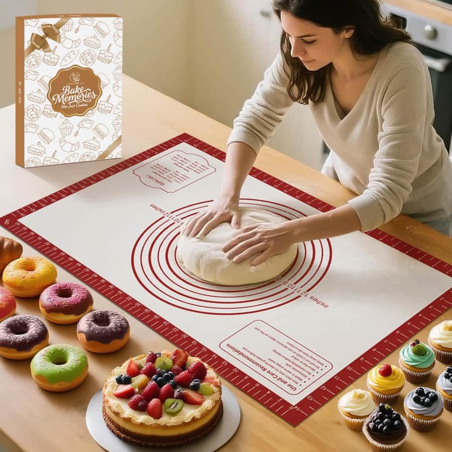 Mimekitchen 26x16" Non-Stick Silicone Baking Mat: $9.99 Mimekitchen 26x16" Non-Stick Silicone Baking Mat: $9.99