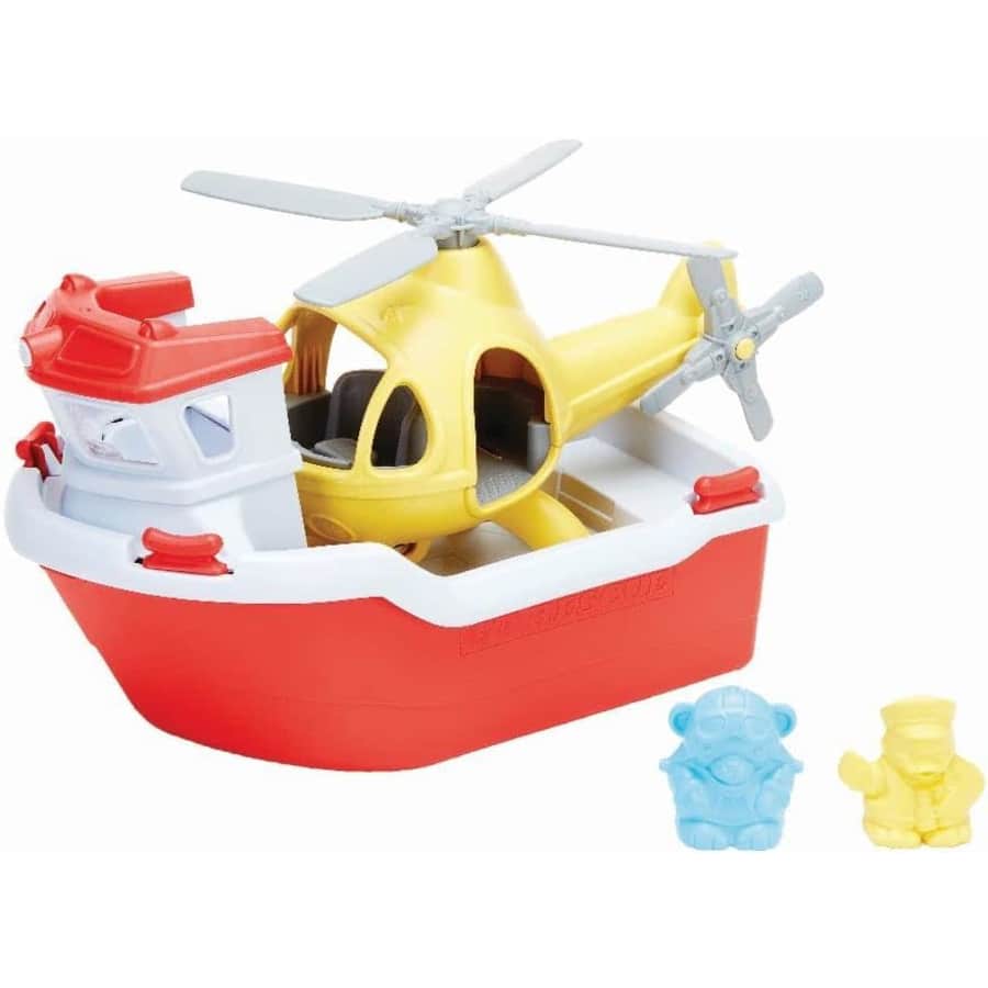 Green Toys Rescue Boat with Helicopter: $10.40 Green Toys Rescue Boat with Helicopter: $10.40