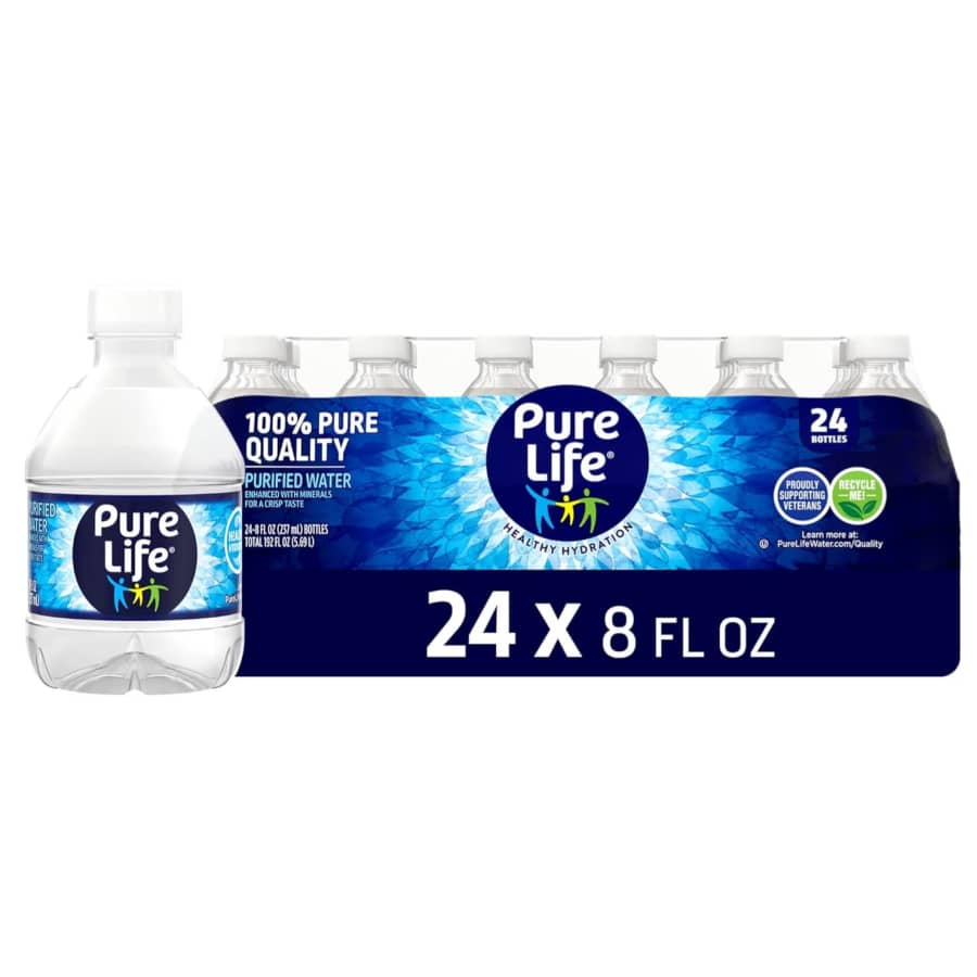 Pure Life Purified Water 8-oz. Bottle 24-Pack: $3.24 via Sub. & Save