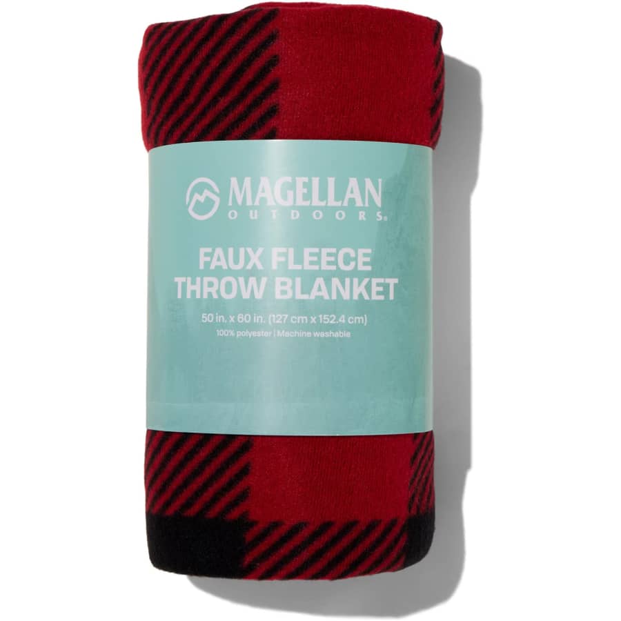 Magellan Outdoors 50x60 Fleece Throw Blanket: $1.98