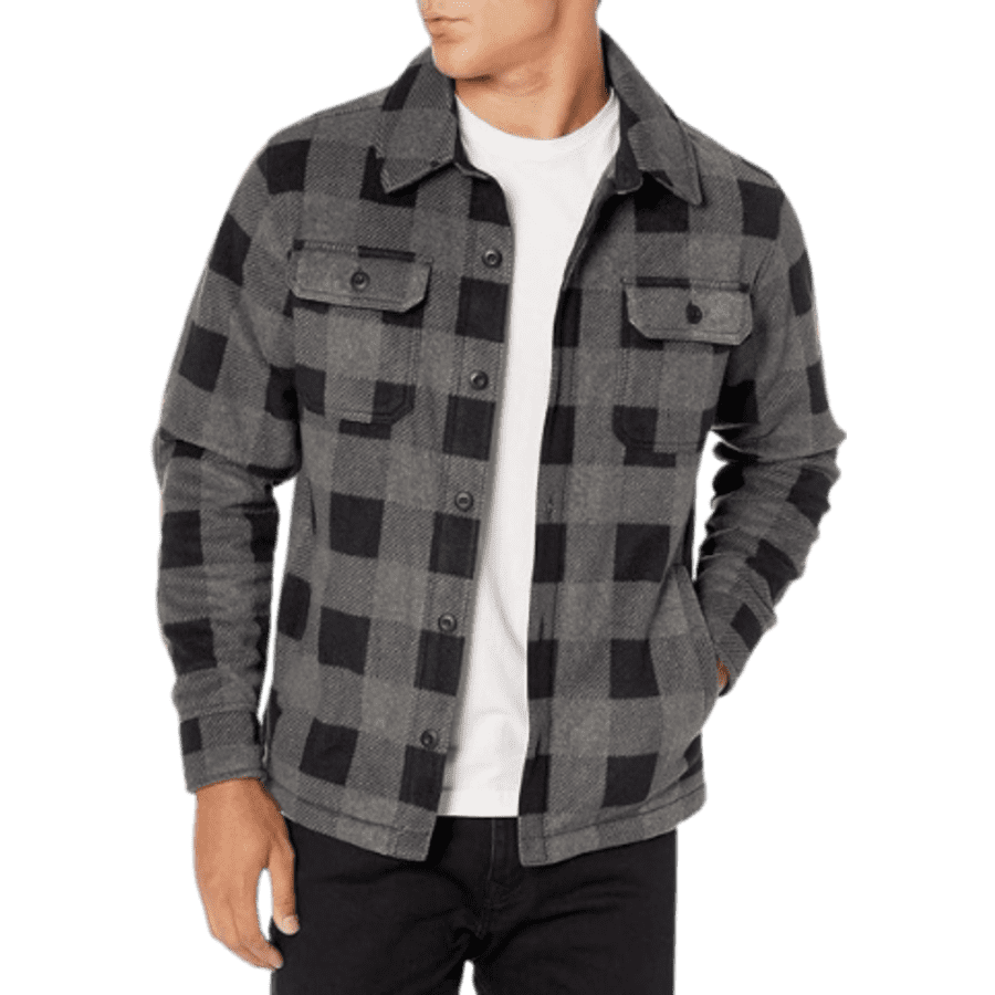 Amazon Essentials Men's Long-Sleeve Polar Fleece Shirt Jacket: From $19