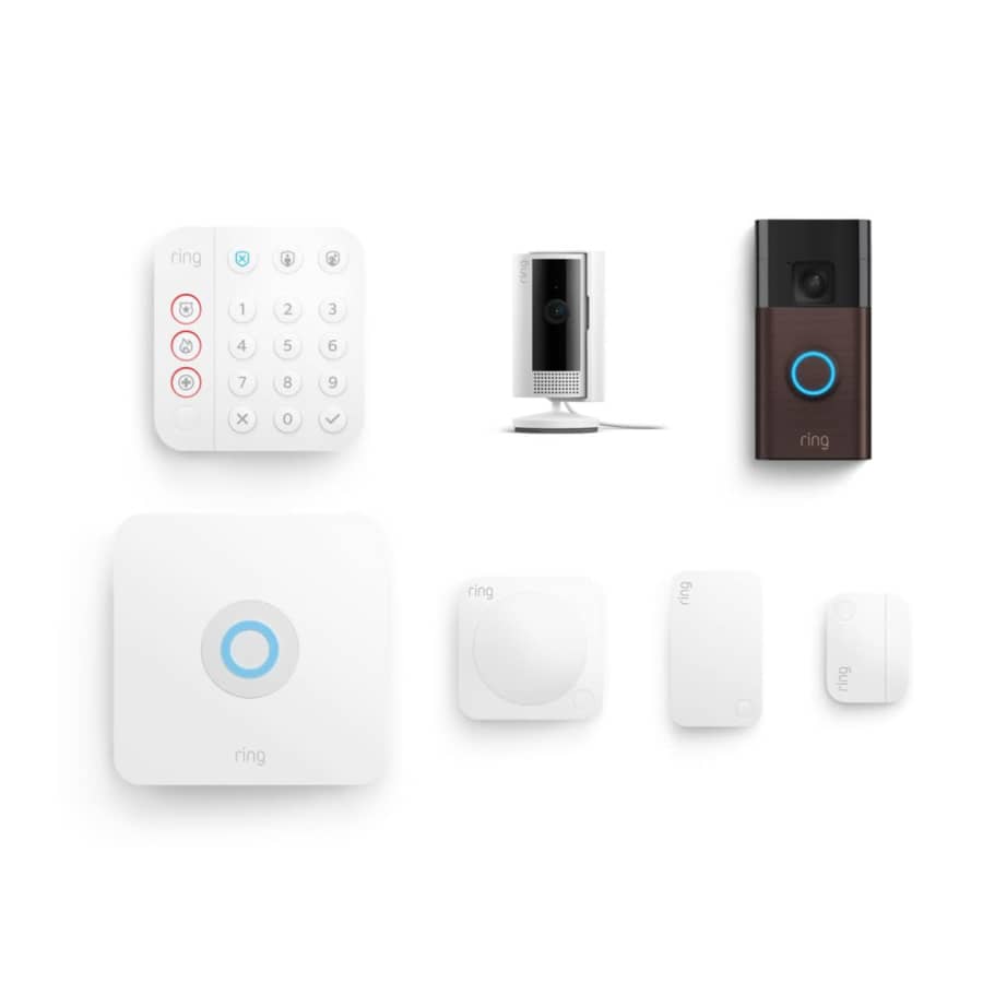 Ring Alarm 5-Piece Kit w/ Doorbell and Cam: $162
